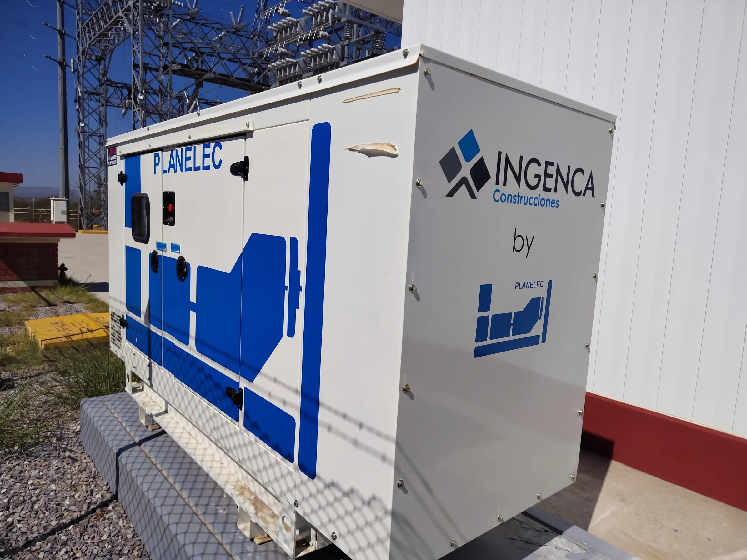 Planta Planelec instalada en subestación eléctrica